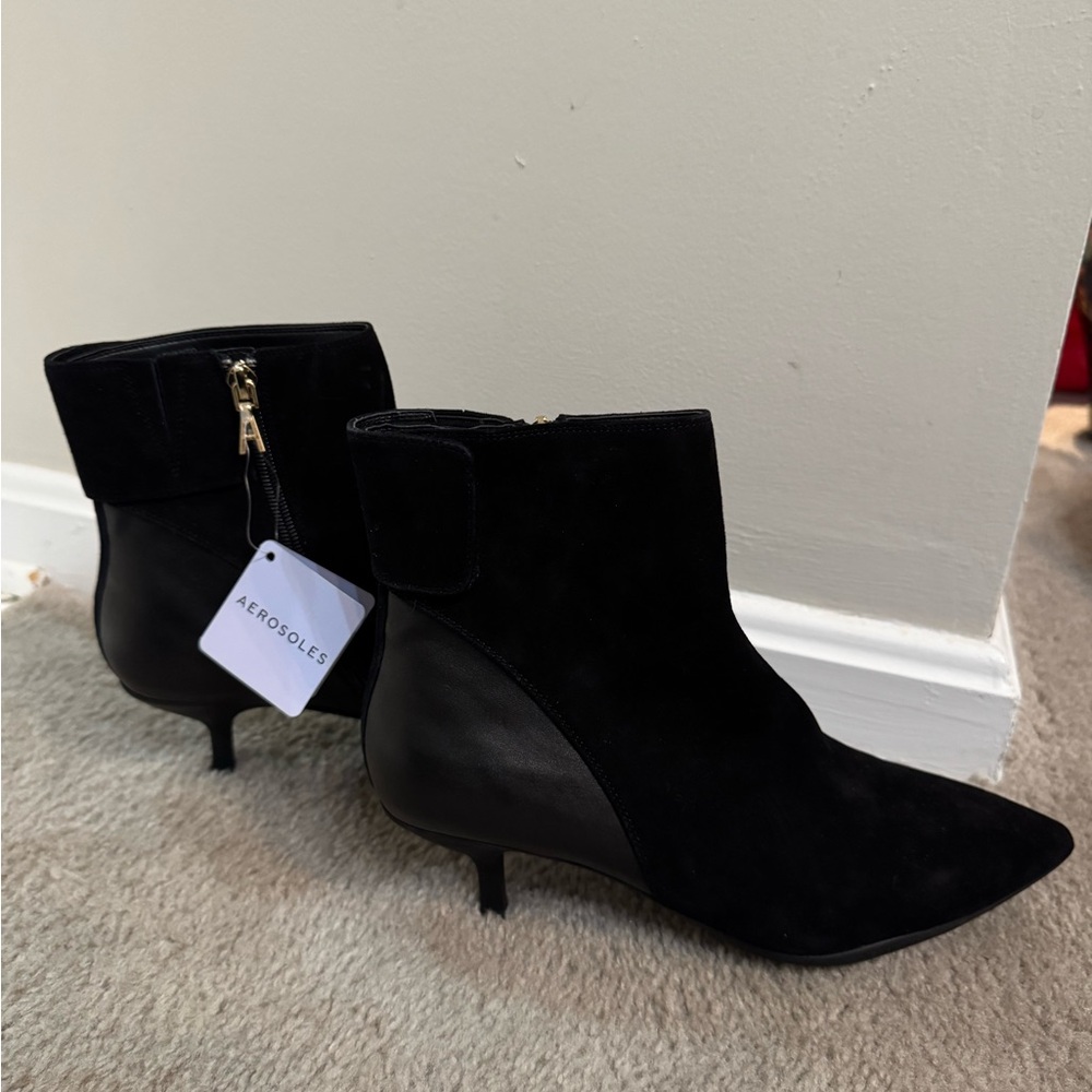 AEROSOLES Black Heeled Boots